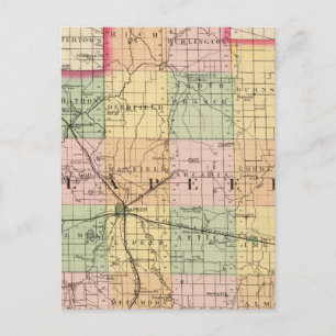 Carte du comté de Lapeer, Michigan