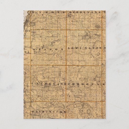 Carte du comté de Le Sueur, Minnesota (Devant)