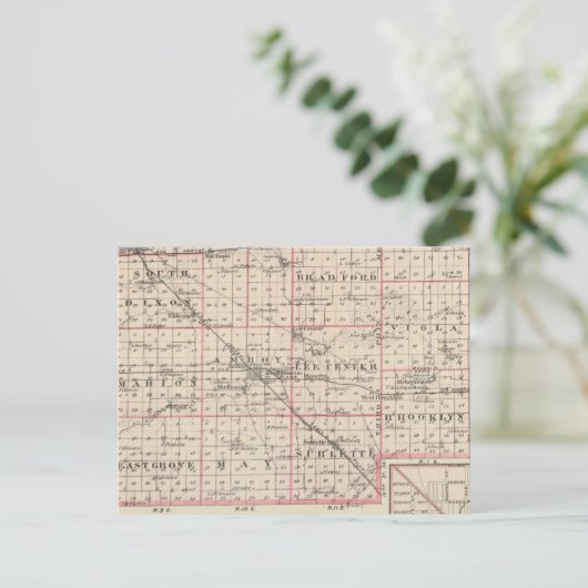 Carte du comté de Lee et d'Amboy (Debout devant)