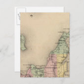 Carte du comté de Leelanau, Michigan (Devant / Derrière)