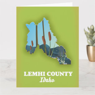 carte du comté de Lemhi, Idaho