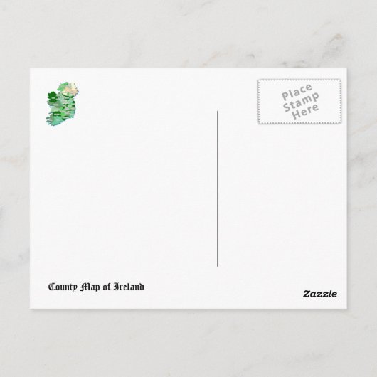 Carte du comté de l'Irlande (Dos)
