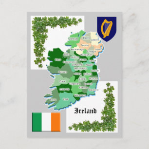 Carte du comté de l'Irlande
