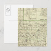 Carte du comté de Montgomery, Hillsboro et Virden (Devant / Derrière)