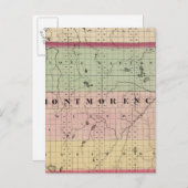 Carte du comté de Montmorency, Michigan (Devant / Derrière)