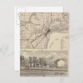 Carte du comté de Muscatine (Devant / Derrière)