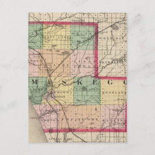 Carte du comté de Muskegon, Michigan