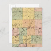 Carte du comté de Newaygo, Michigan (Devant / Derrière)