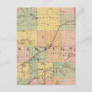 Carte du comté de Newaygo, Michigan