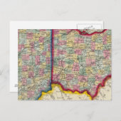 Carte Du Comté De Ohio Et Indiana (Devant / Derrière)
