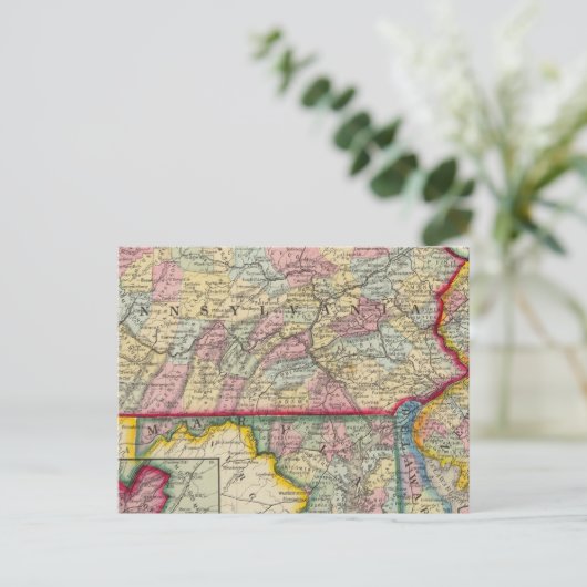 Carte Du Comté De Pennsylvanie, New Jersey (Debout devant)