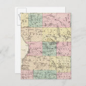 Carte du comté de Polk, État du Wisconsin (Devant / Derrière)