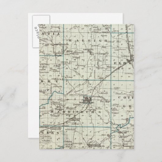 Carte du comté de Saline (Devant / Derrière)