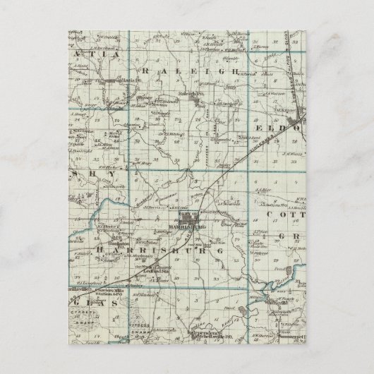 Carte du comté de Saline (Devant)