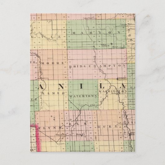 Carte du comté de Sanilac, Michigan (Devant)