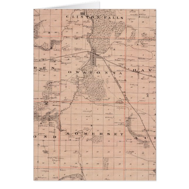 Carte du comté de Steele, Minnesota (Devant)