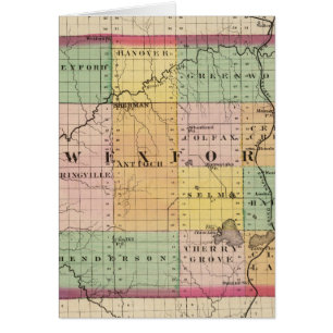 Carte du comté de Wexford, Michigan