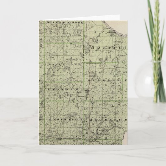 Carte du comté de Wright, Minnesota (Devant)