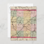 Carte du comté d'Eaton, Michigan (Devant / Derrière)