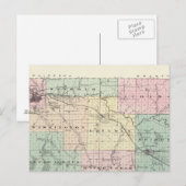 Carte du comté d'Eau Claire, État du Wisconsin (Devant / Derrière)