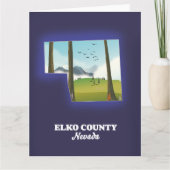 Carte du comté d'Elko Nevada (Devant)