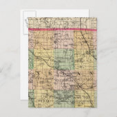 Carte du comté d'Oakland, Michigan (Devant / Derrière)