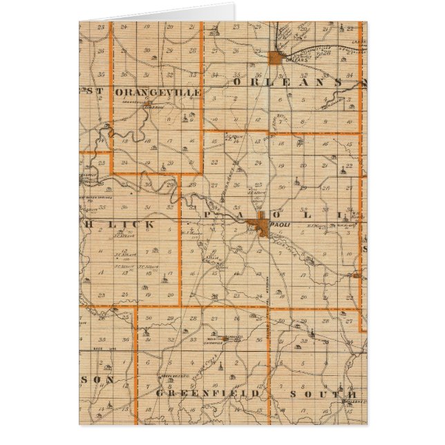 Carte du comté d'Orange (Devant)