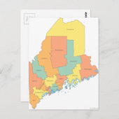 Carte du comté du Maine (Devant / Derrière)