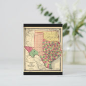 Carte du comté du Texas et du territoire indien (1 (Debout devant)