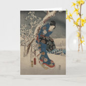 Carte Du conte de Genji (Fleur jaune)