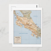 Carte du Costa Rica (Devant / Derrière)