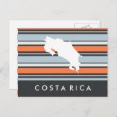 Carte du Costa Rica : Les formes modernes (Devant / Derrière)