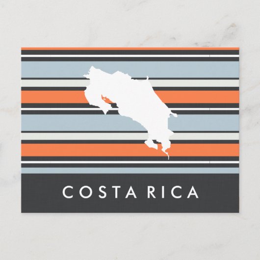 Carte du Costa Rica : Les formes modernes (Devant)