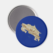 Carte du Costa Rica Magnet (Recto/Verso)