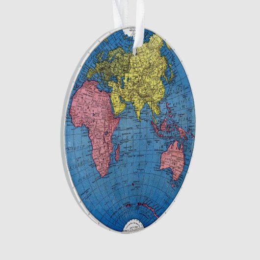 Carte du cru 1915 du globe d'atlas du monde (devant)