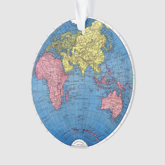 Carte du cru 1915 du globe d'atlas du monde (devant)