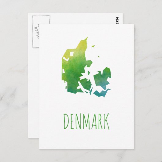 Carte du Danemark (Devant / Derrière)
