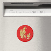 Carte du Danemark Magnet (In Situ (Lave-vaisselle))