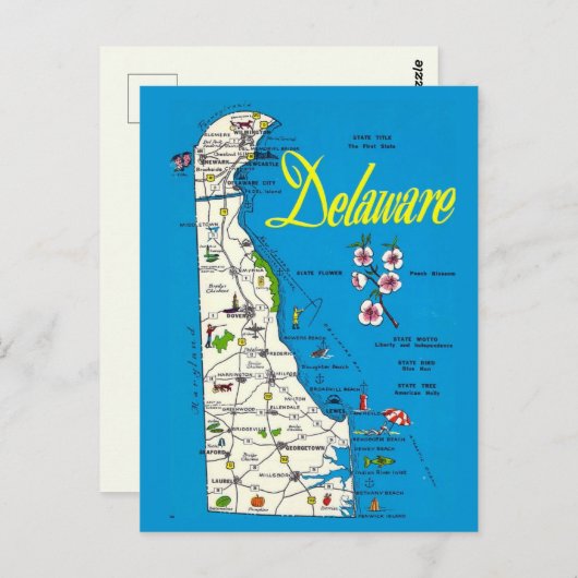 Carte du Delaware (Devant / Derrière)