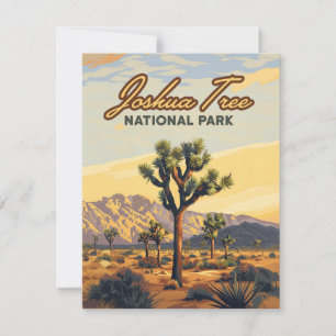 Carte du désert de Californie du parc national Jos