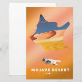 Carte du désert de Mojave États-Unis (Devant / Derrière)