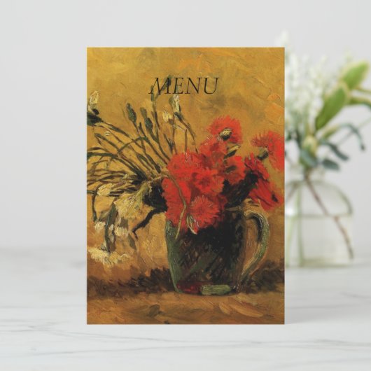 carte du dîner, (Debout devant)