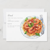 Carte du dîner de répétition d'aquarelle méditerra (Dos)