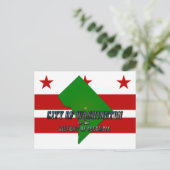 Carte du district de Columbia, drapeau et texte ph (Debout devant)