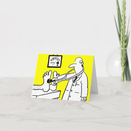 Carte du docteur avec stéthoscope (Devant)