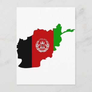 Carte du drapeau afghan