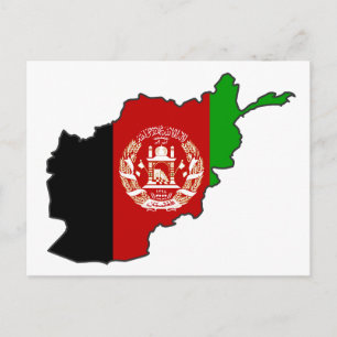Carte du drapeau afghan