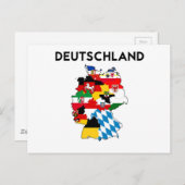 carte du drapeau allemand (Devant / Derrière)