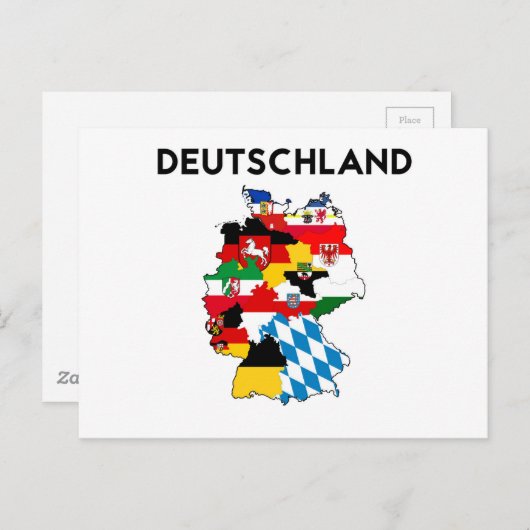 carte du drapeau allemand (Devant / Derrière)