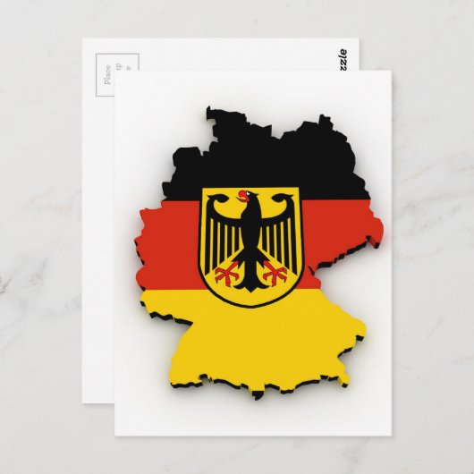 Carte du drapeau allemand (Devant / Derrière)